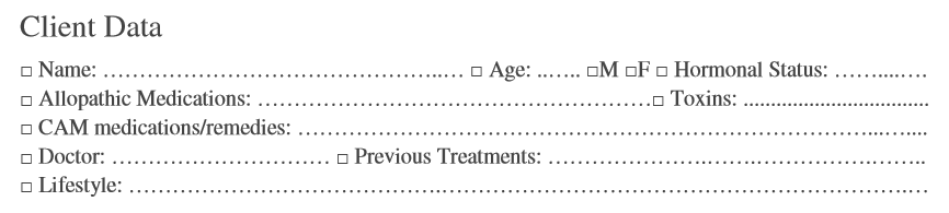 Meta-Health Therapy Script Client Data