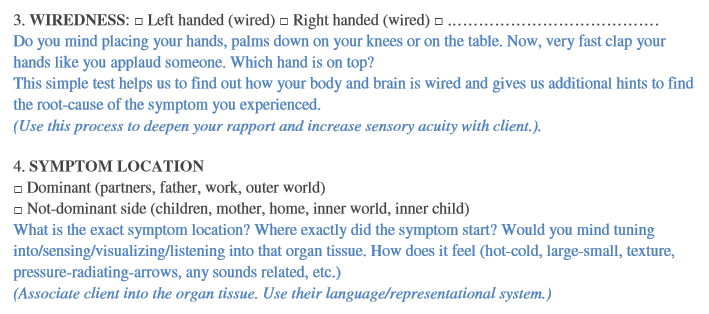 Meta-Health Therapy Script Session 2