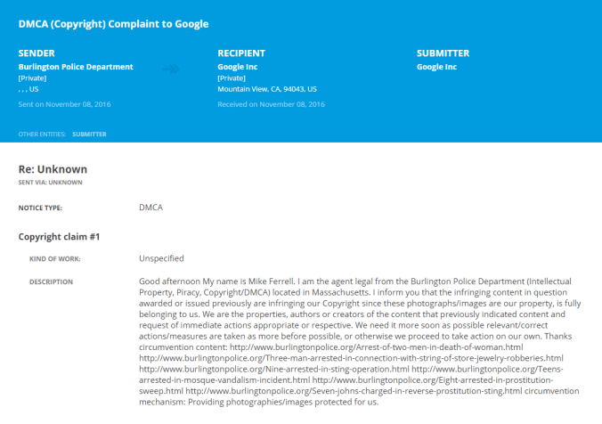 november-8-2016-dmca-complaint-on-behalf-of-the-burlington-pd