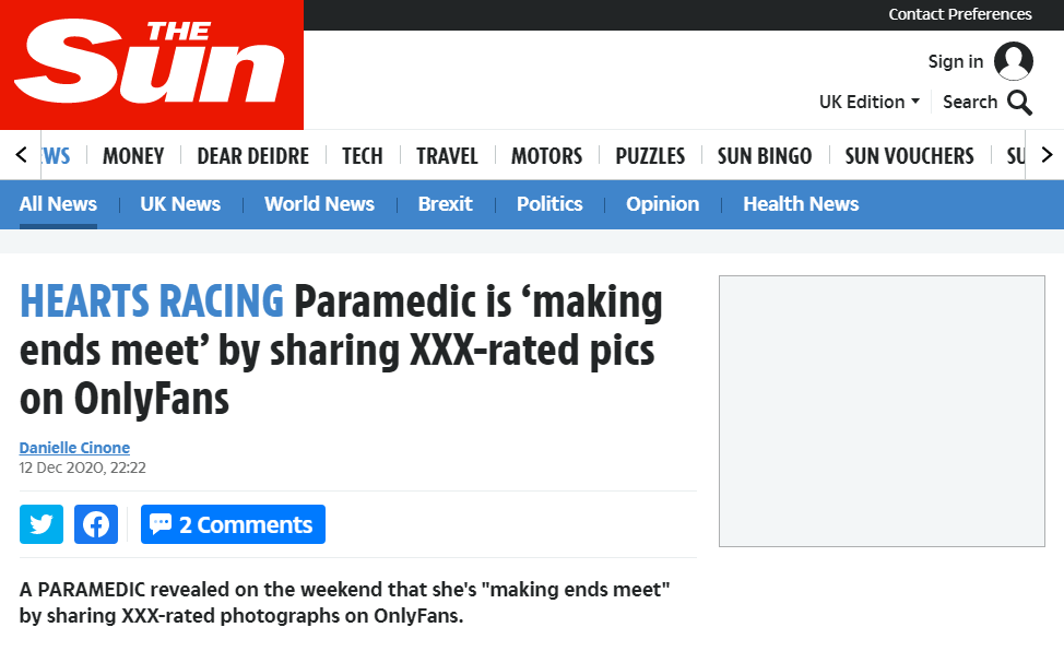Rupert Murdoch-Owned Tabloid Retracts Article That Shamed NY Paramedic For Selling Nude Photos During Pandemic